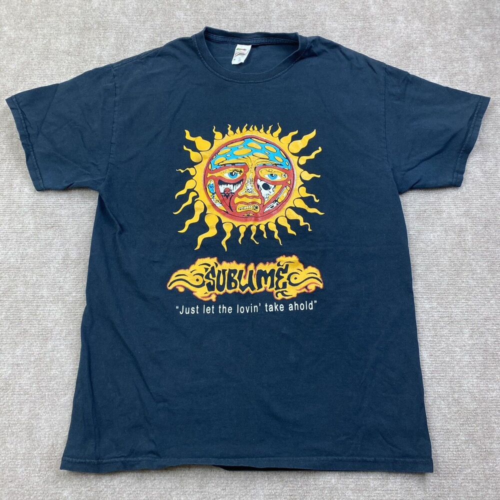 Sublime Just Let the Lovin Take Ahold Black T Shirt Mens Size Medium